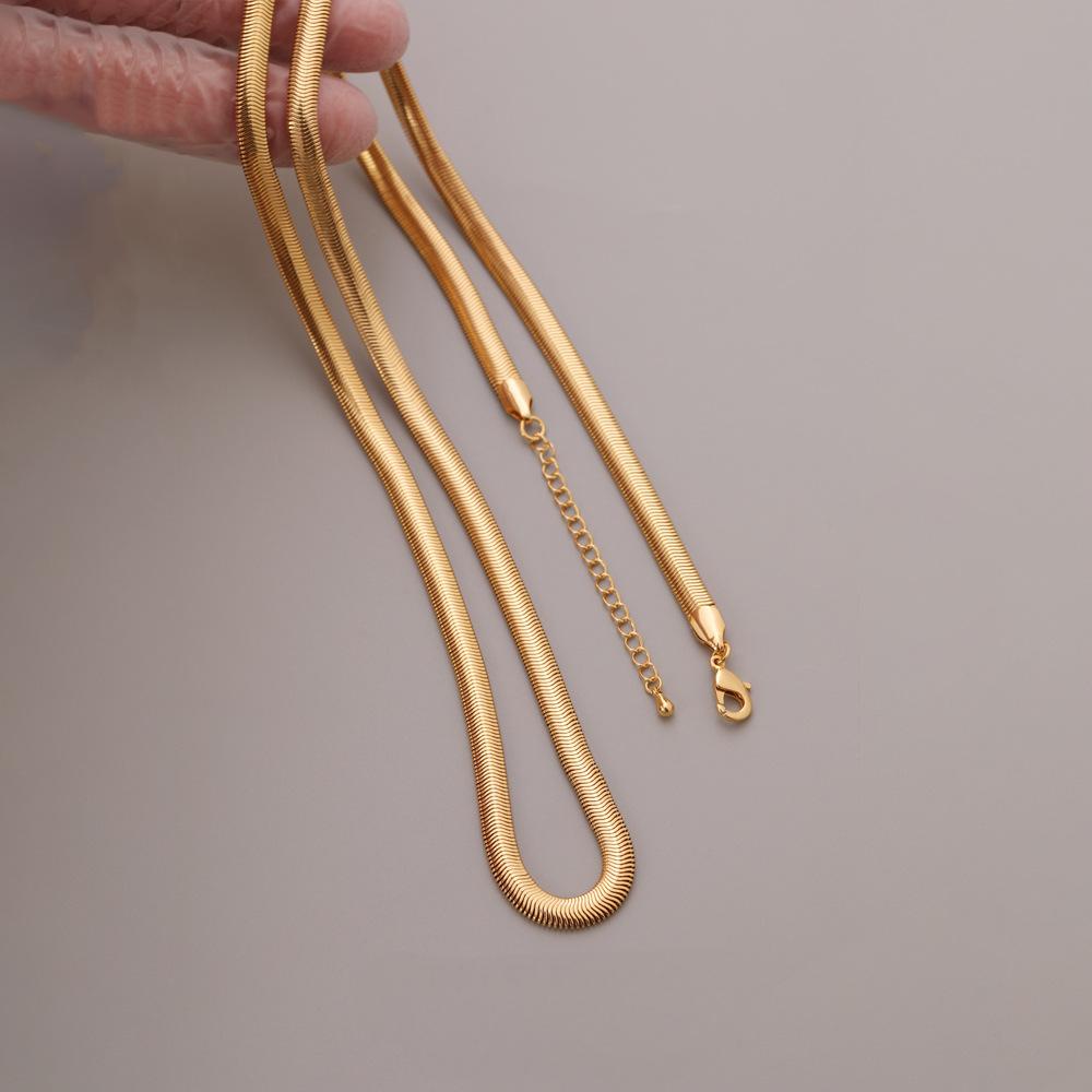 Flat Snake Chain Necklace