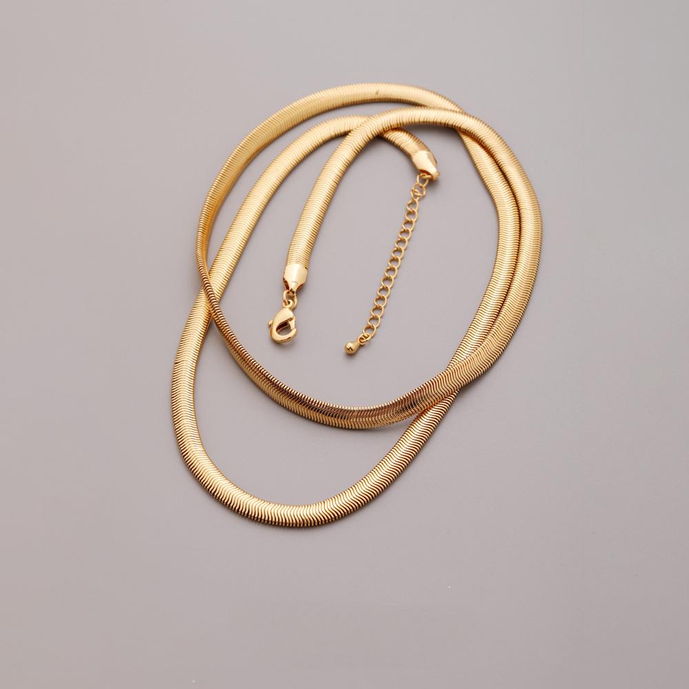 Flat Snake Chain Necklace