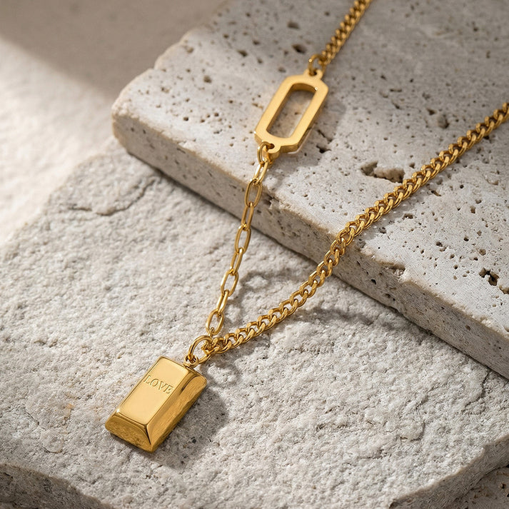 14K Textured  Necklace