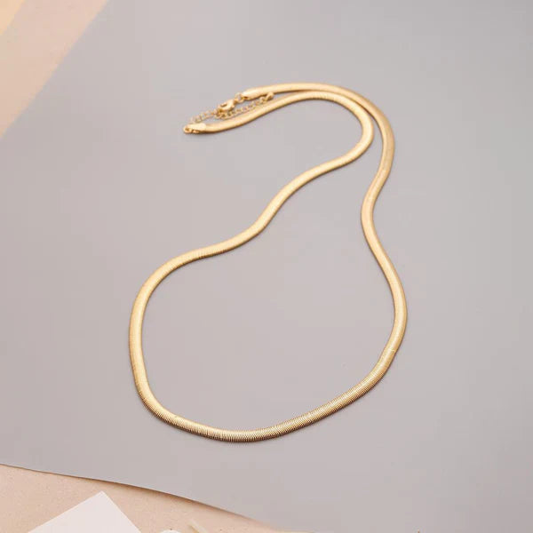 Flat Snake Chain Necklace