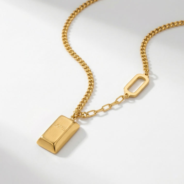 14K Textured  Necklace