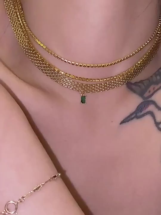 Lumina Multicolor Crystal Woven Necklace