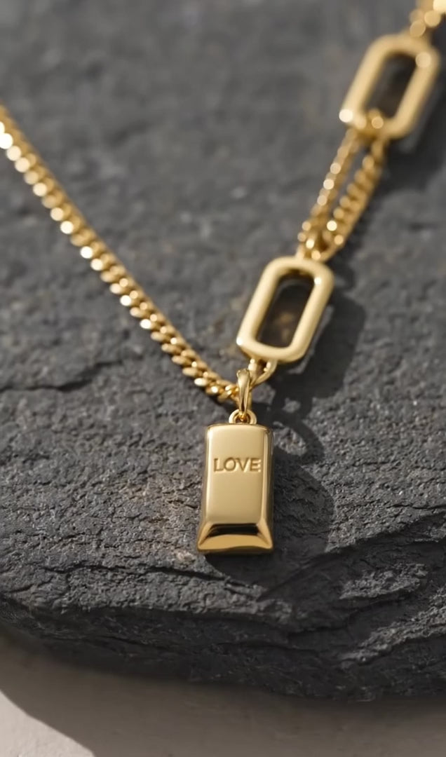 14K Textured  Necklace